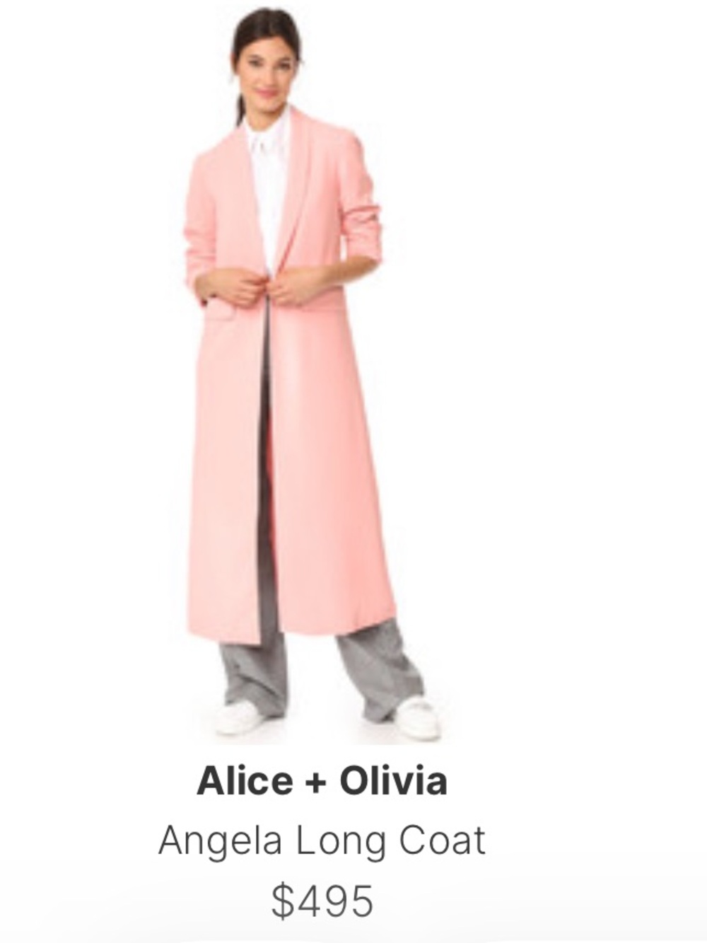 ALICE and OLIVIA Angela Long Coat XS
